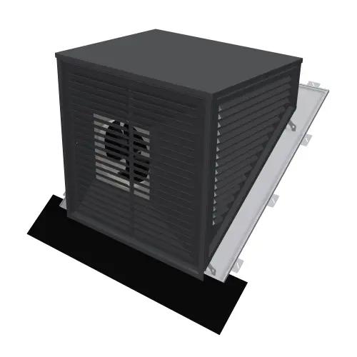 LUCHTWARMTEPOMP SCHOORSTEEN OP MAAT