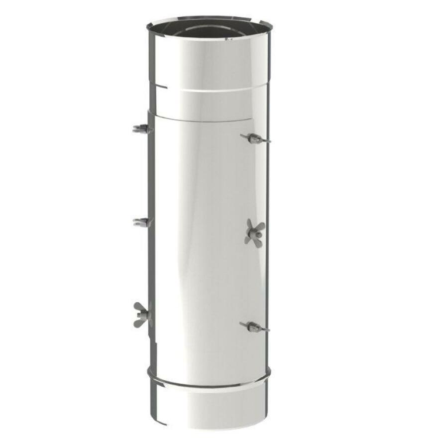 INOX 316 EW BUIS 500 MM MET KUISGAT Ø 125