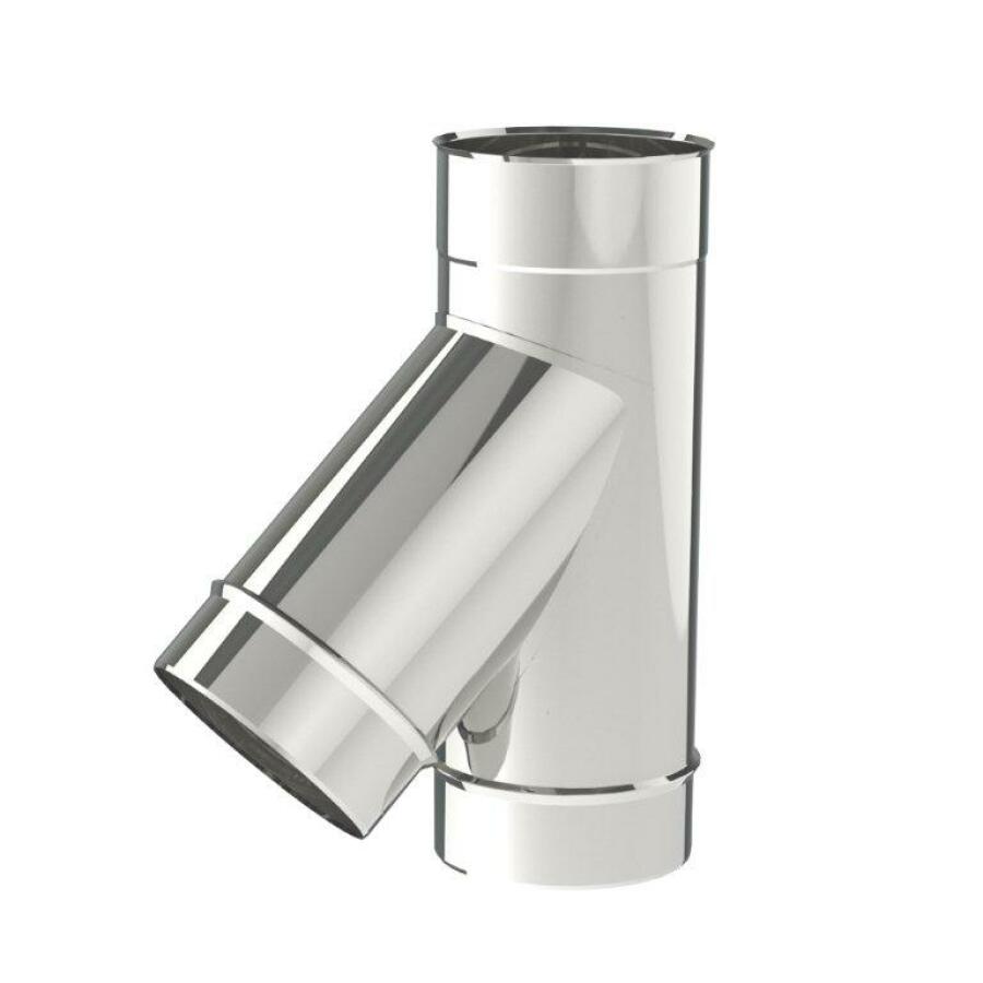 INOX 316 EW T-STUK 45° Ø 125