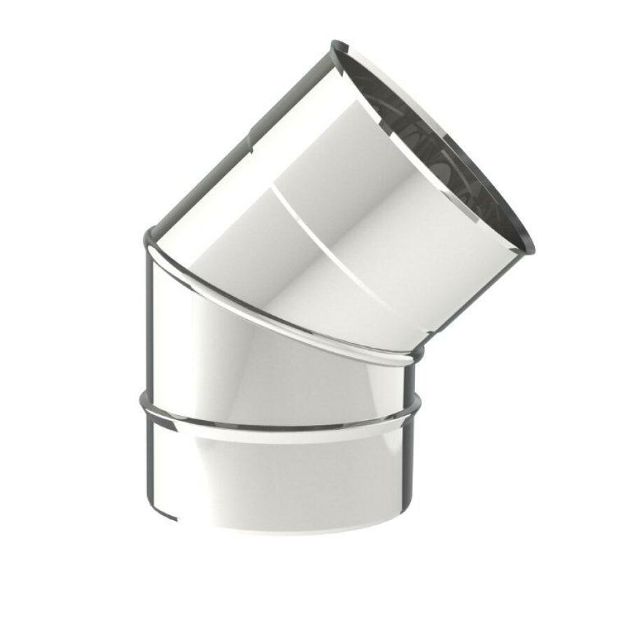 INOX 316 EW BOCHT 45° Ø 200