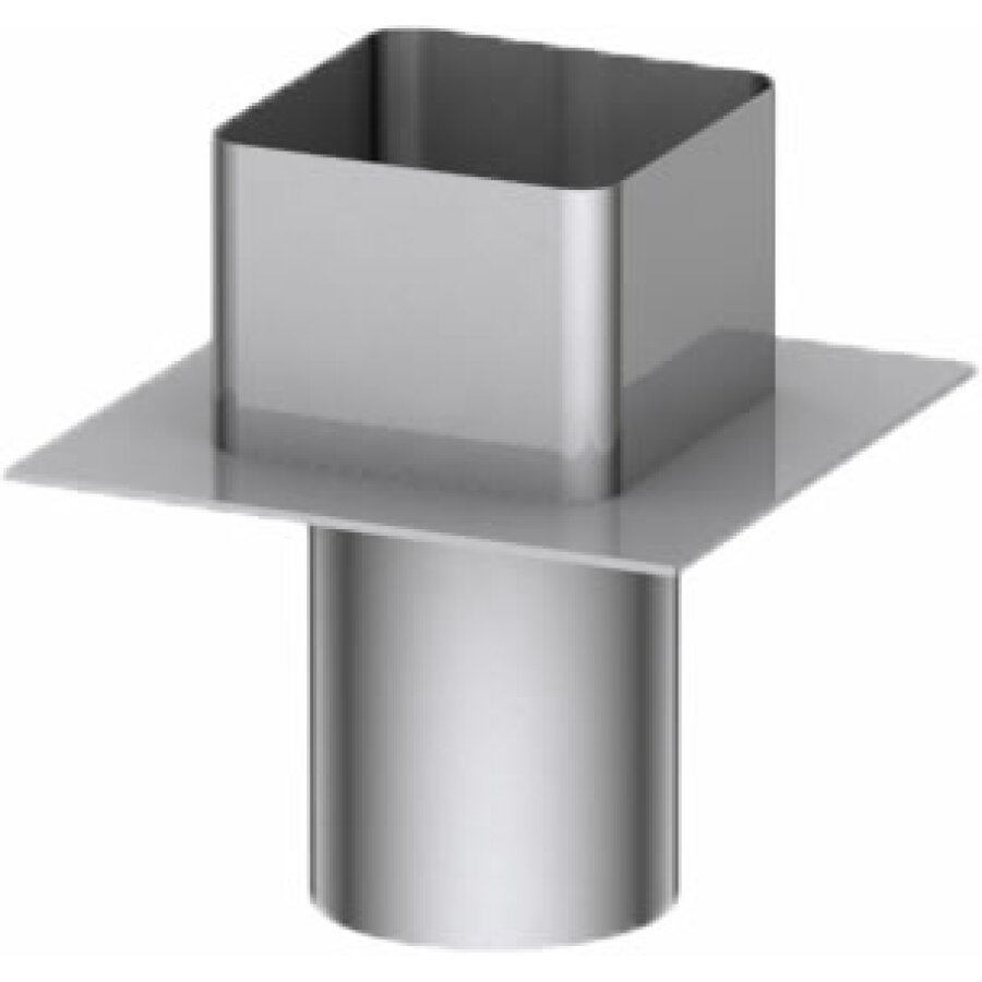 INOX 316 VIERKANT 200*200 / ROND Ø 200 KK