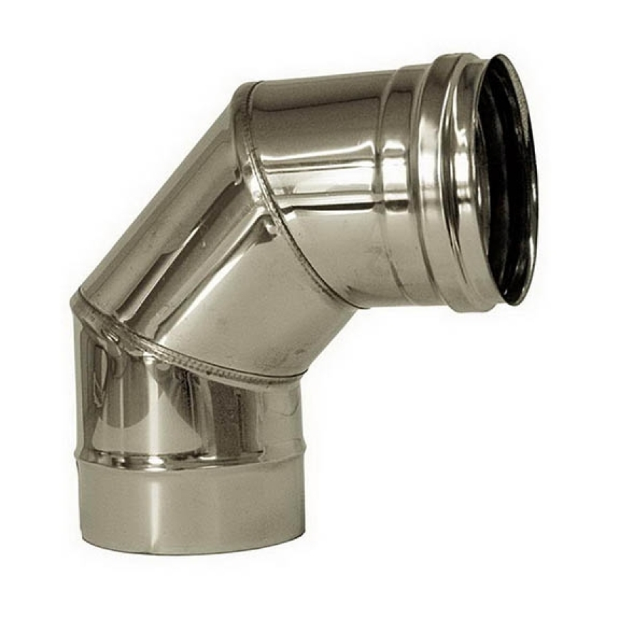 INOX EW 316 + SILICONERING Ø 60 BOCHT 87°
