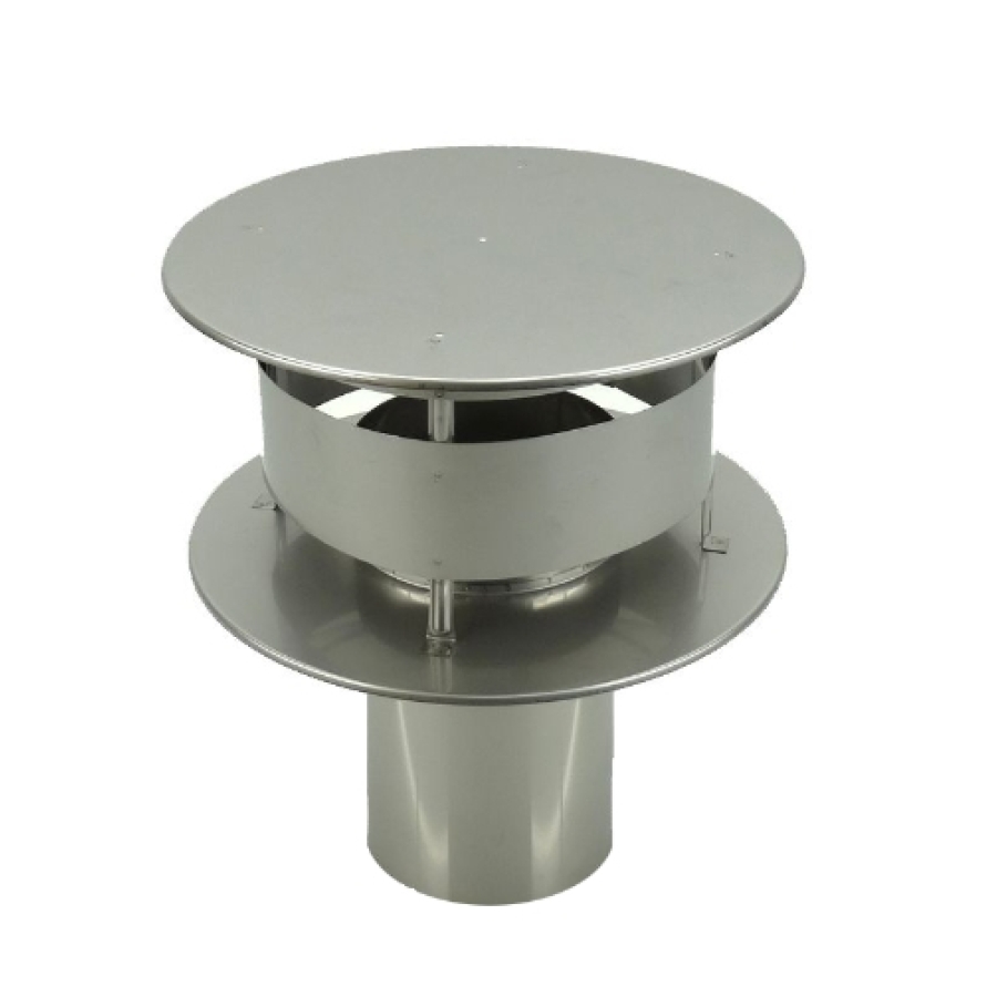 INOX EW 316 + SILICONERING Ø 130 TREKKAP