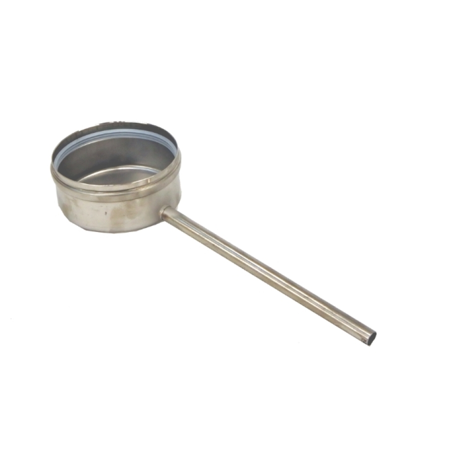 INOX EW 316 + SILICONERING Ø 200 HORIZONT LEKDOP