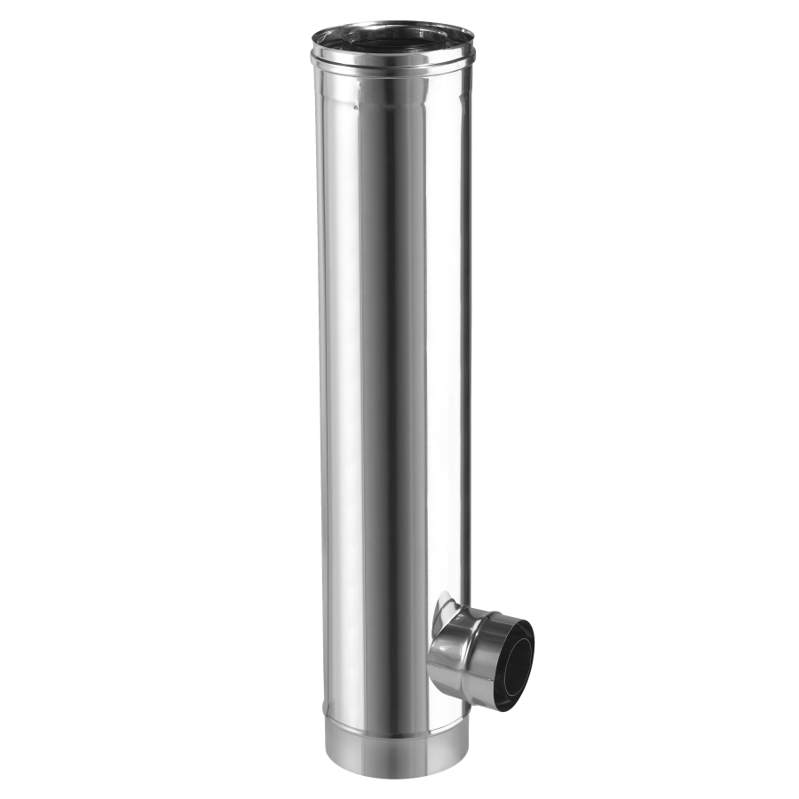 CLV SURPR. T93° 80/125 1000 MM 110/180 INOX/INOX