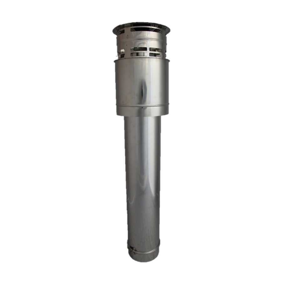 CLV OD.DAKDOORVOORB. 1000 MM 130/200 INOX/INOX