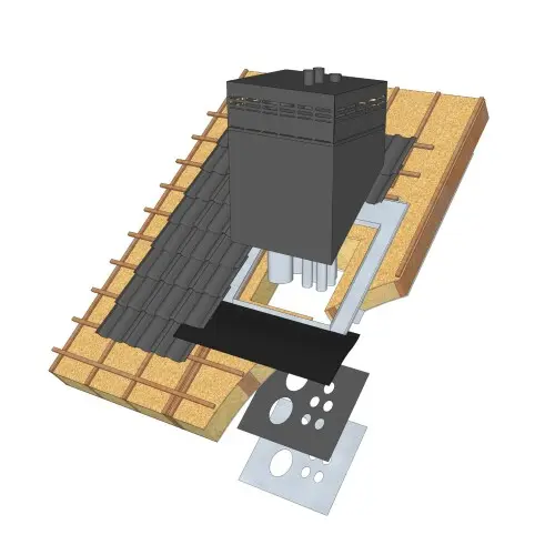 MULTIFUNCTIONELE PREFAB SCHOORSTEEN OP MAAT