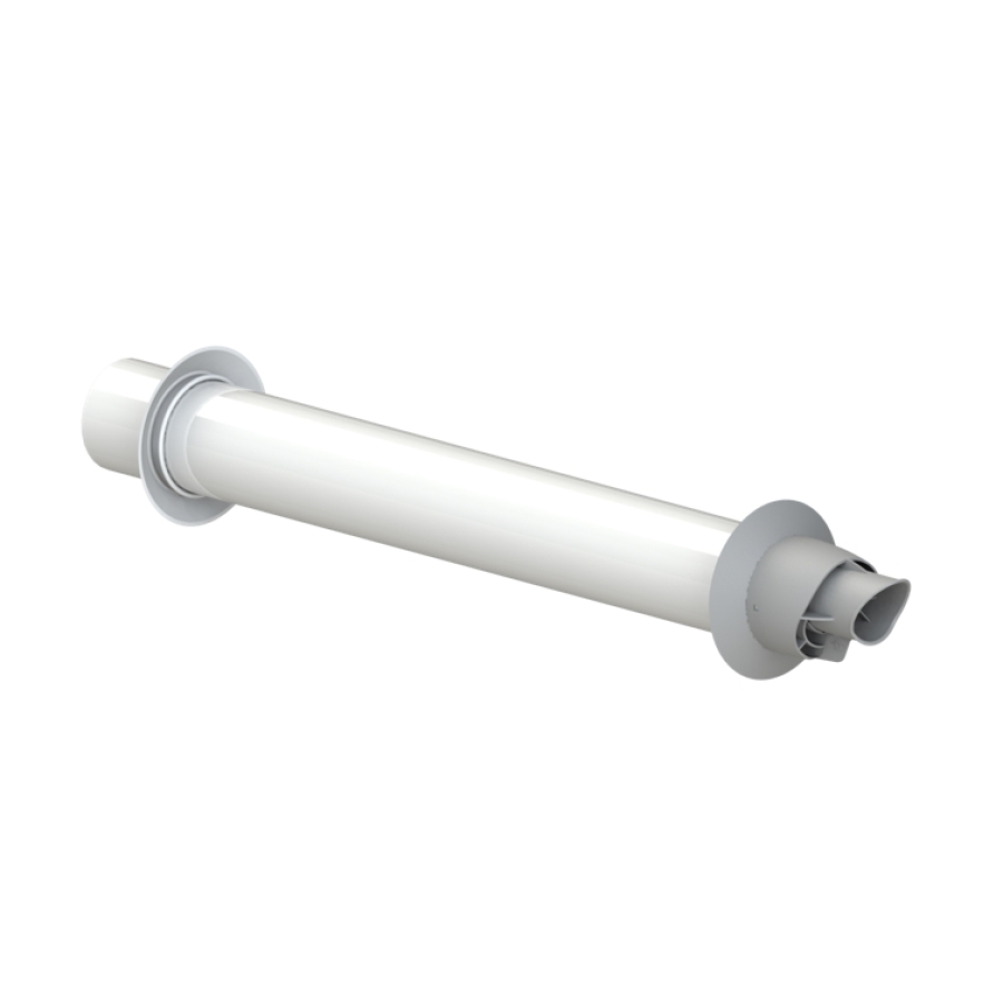 COXDENS GESL MUURDOORV GRIJS PP120 Ø 60/100