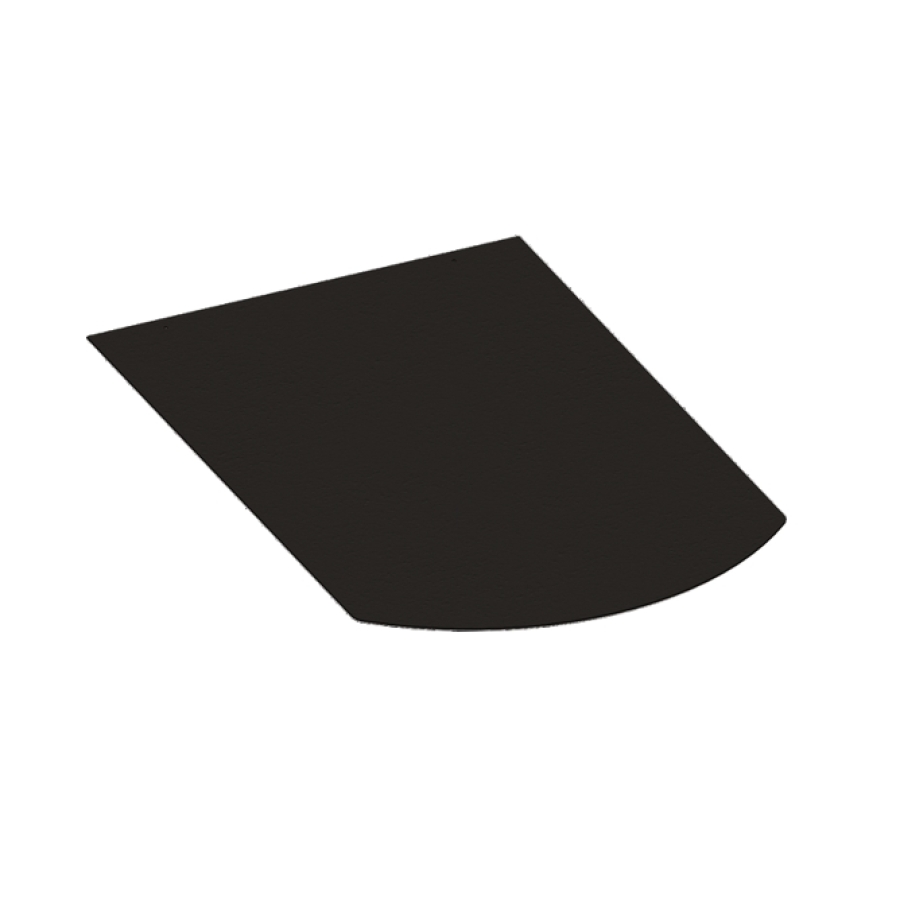 ACIER 2.0 MM NOIR MAT PLAQUE DE SOL 800X600 MM