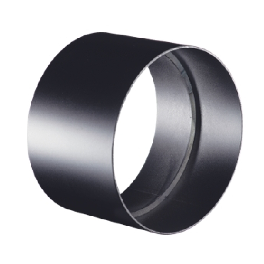 ACIER 2.0 MM NOIR MAT Ø 130 MANCHETTE F/F