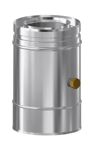 UK+ INOX CONC AANSL 80/130 MET MEETNIPPEL OP 80/125