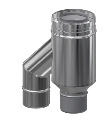 UK+ INOX CONCENTR 100/150 BROEKSTUK 100/100