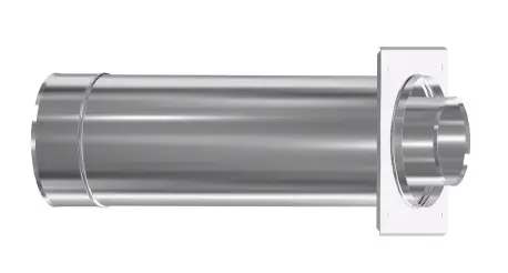 UK+ INOX CONCENTR GEVELDOORVOER 100/150