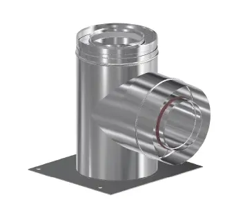 UK+ INOX CONCENTRIQUE T 87° AVEC SOCLE 100/150