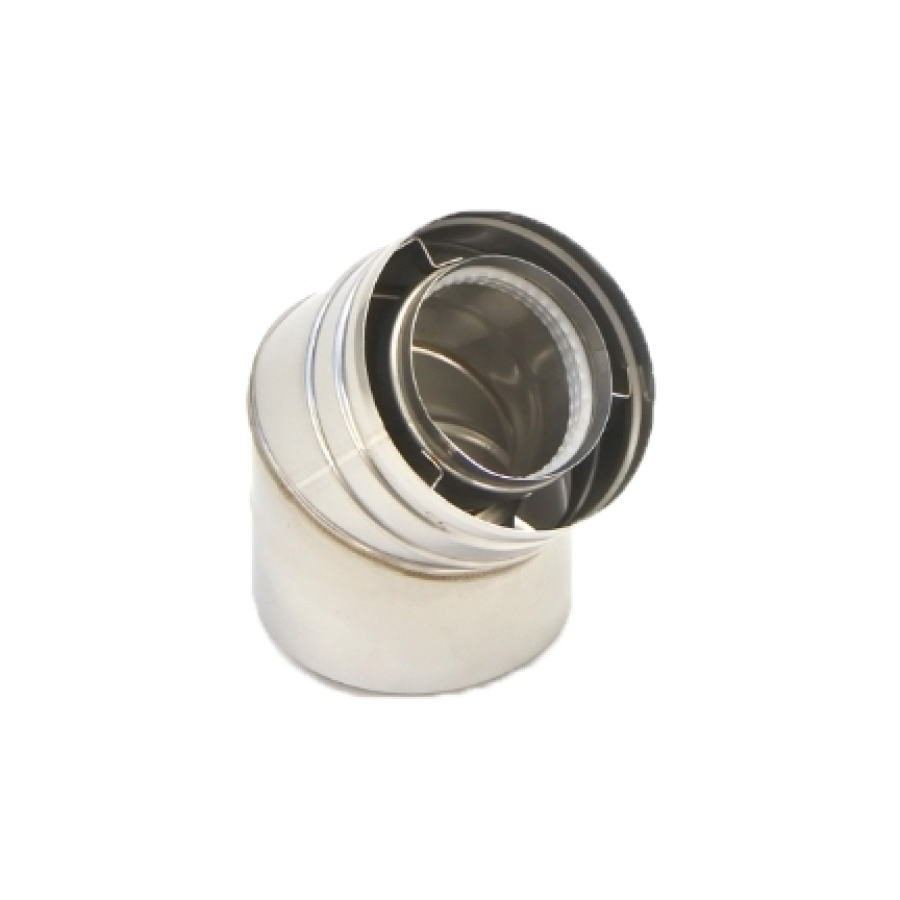 INOX CONCENTRIQUE 45° 80/125 UK