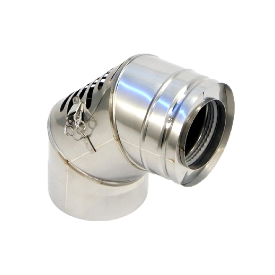 INOX GESL RGA 87° 80/125 INSPECTIE/LUCHT UK