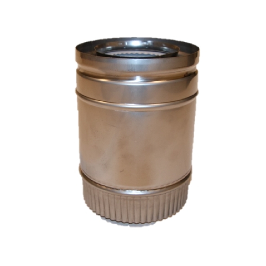 INOX GESL RGA AANSLUITSTUK 80/125 UK