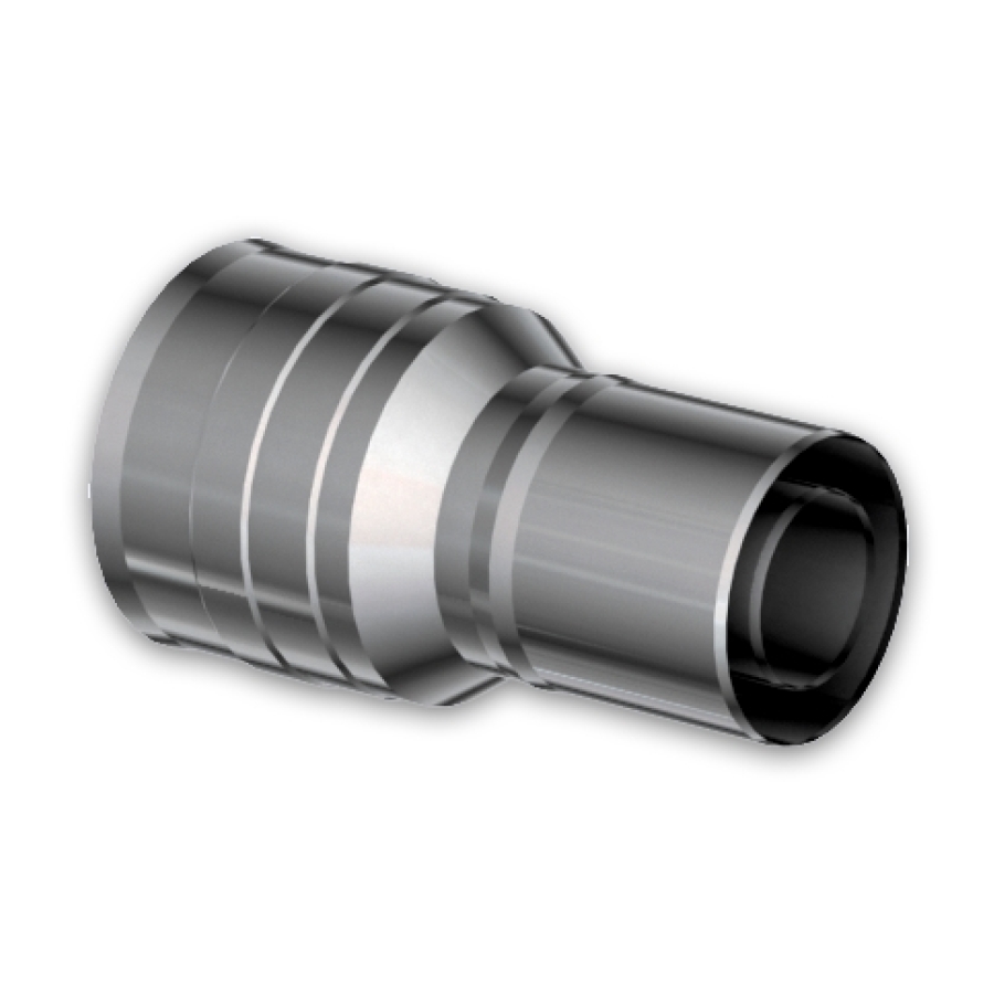INOX GESL RGA VERGROTER UK 60/100 - 80/125