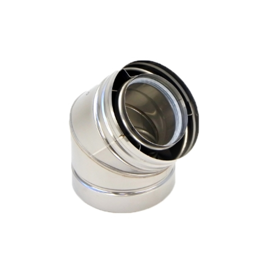 INOX GESL RGA 45° 100/150 UK
