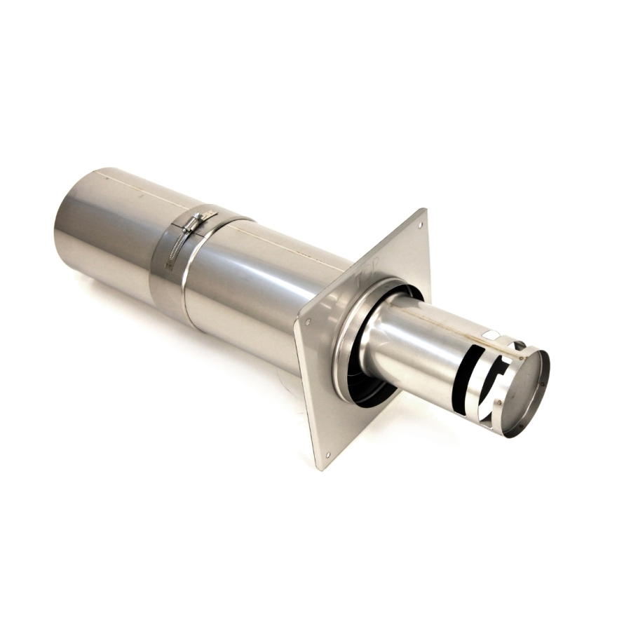 INOX GESL RGA HORIZONTAAL EINDSTUK 100/150 UK