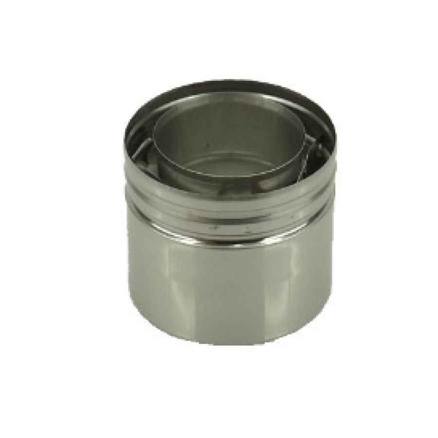 INOX GESL RGA AANSLUITSTUK 100/150 US KALFIRE