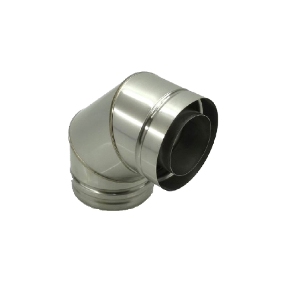 INOX GESL RGA BOCHT 90° 130/200 US