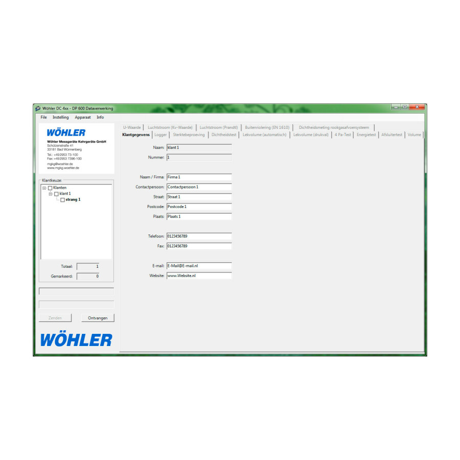 WÖHLER DC/DP/CFM INT PC-SOFTWARE NL-FR-EN-CZ