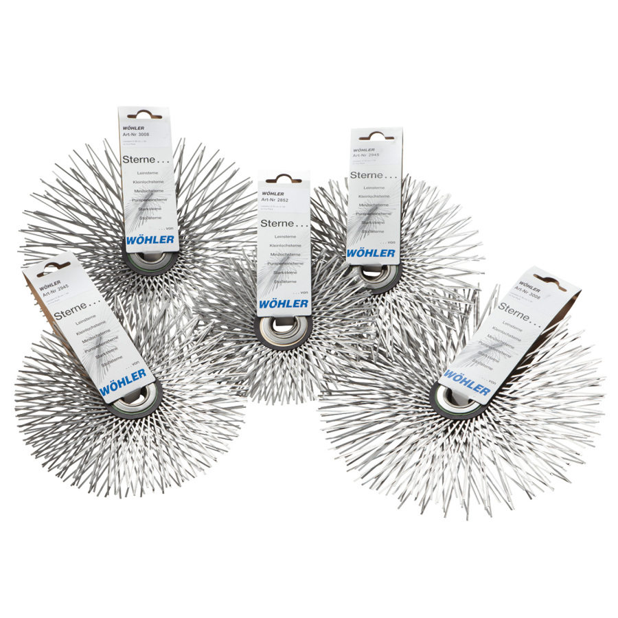 INOX LIJNSTERSET Ø28 /3 Ø 200/6 Ø 250/6 Ø 300