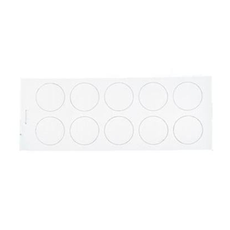 VERZEGELINGSETIKETTEN Ø 28 MM 5*100 ST ALU