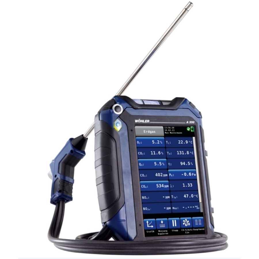 WÖHLER A 550 B L ANALYSEUR DE COMBUSTION 5522