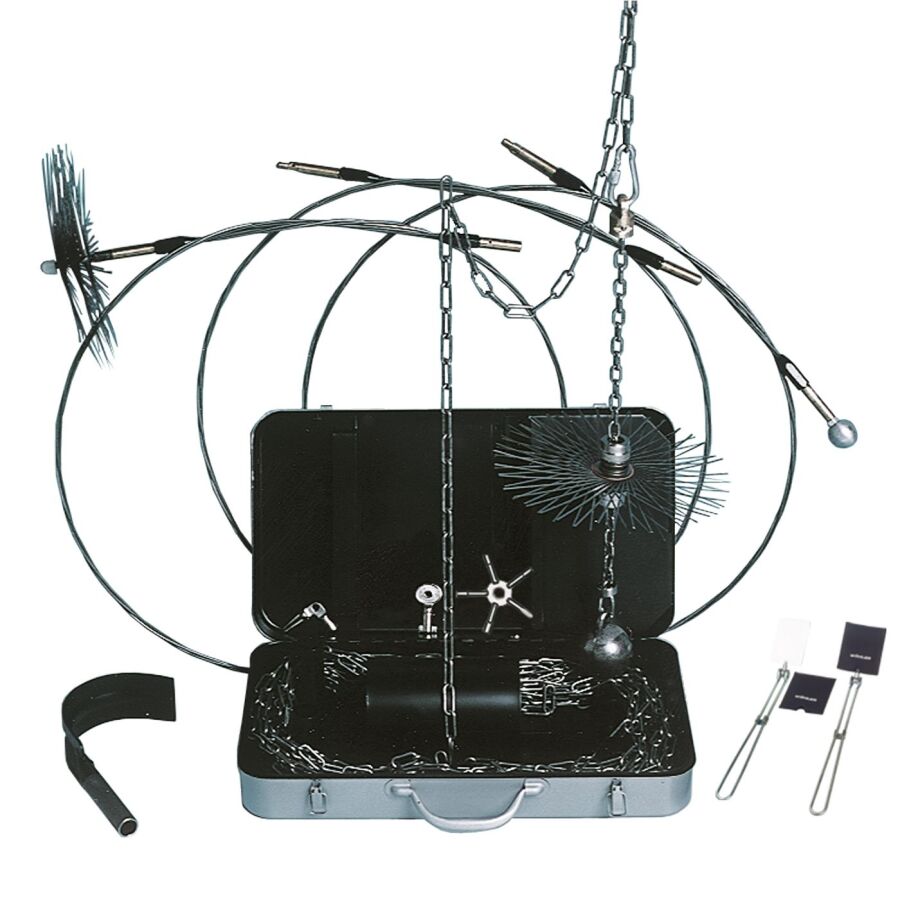 ENSEMBLE D'OUTILS DE CHEMINÉE DE POMPIERS