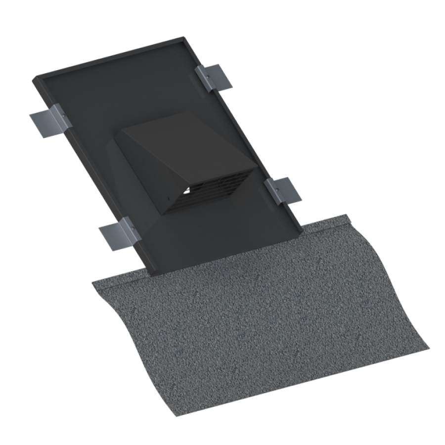 WTW/MV AANZUIGPLAAT Ø 160 RAL 9005