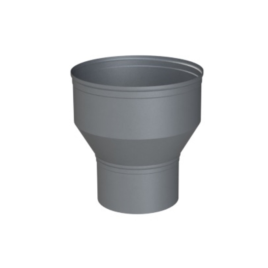 ALU ENKELWANDIG VERLOOPSTUK Ø 80/130