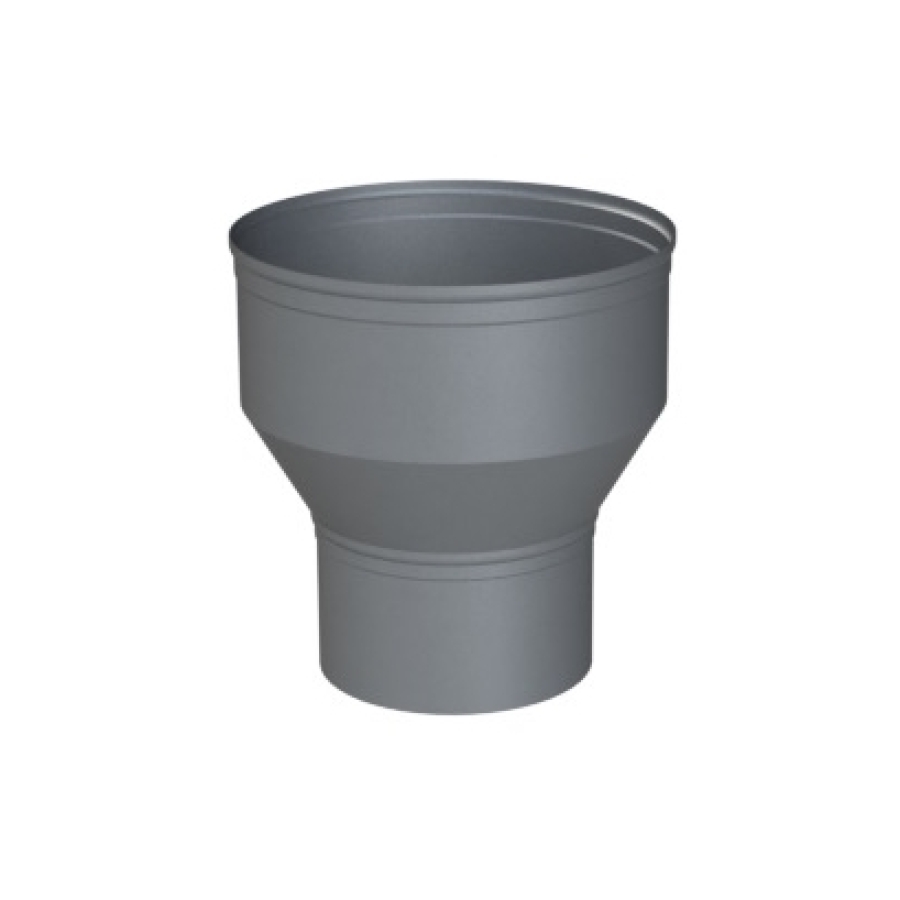 ALU ENKELWANDIG VERLOOPSTUK Ø 80/90