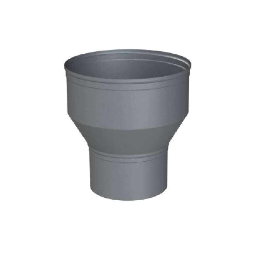 ALU ENKELWANDIG VERLOOPSTUK Ø 90/110