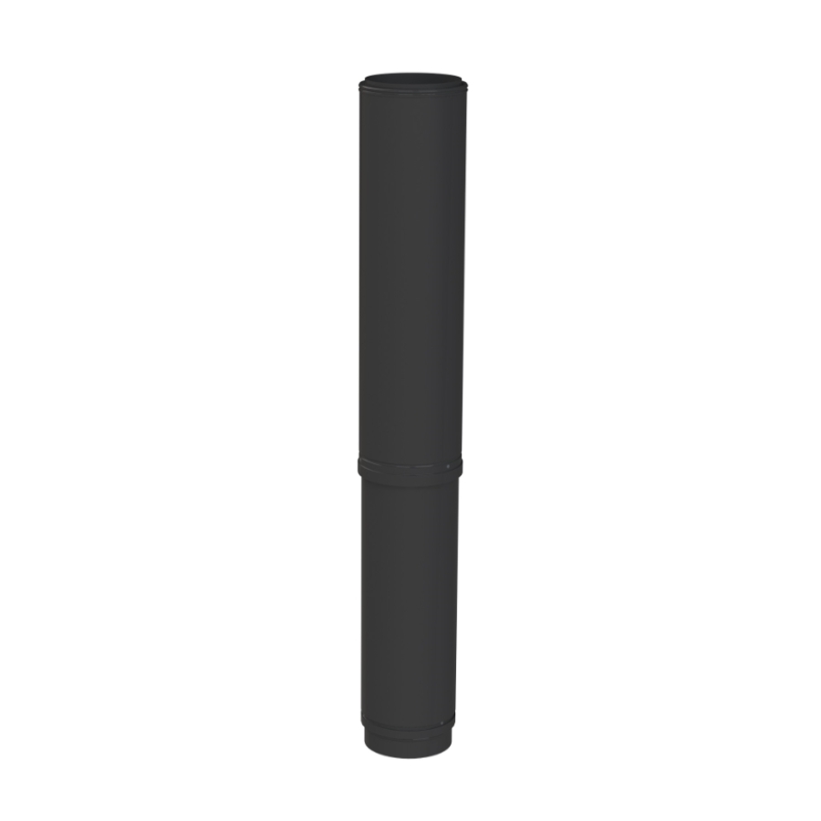 DAKDOORVOERBUIS ZWART 1200 MM Ø 90