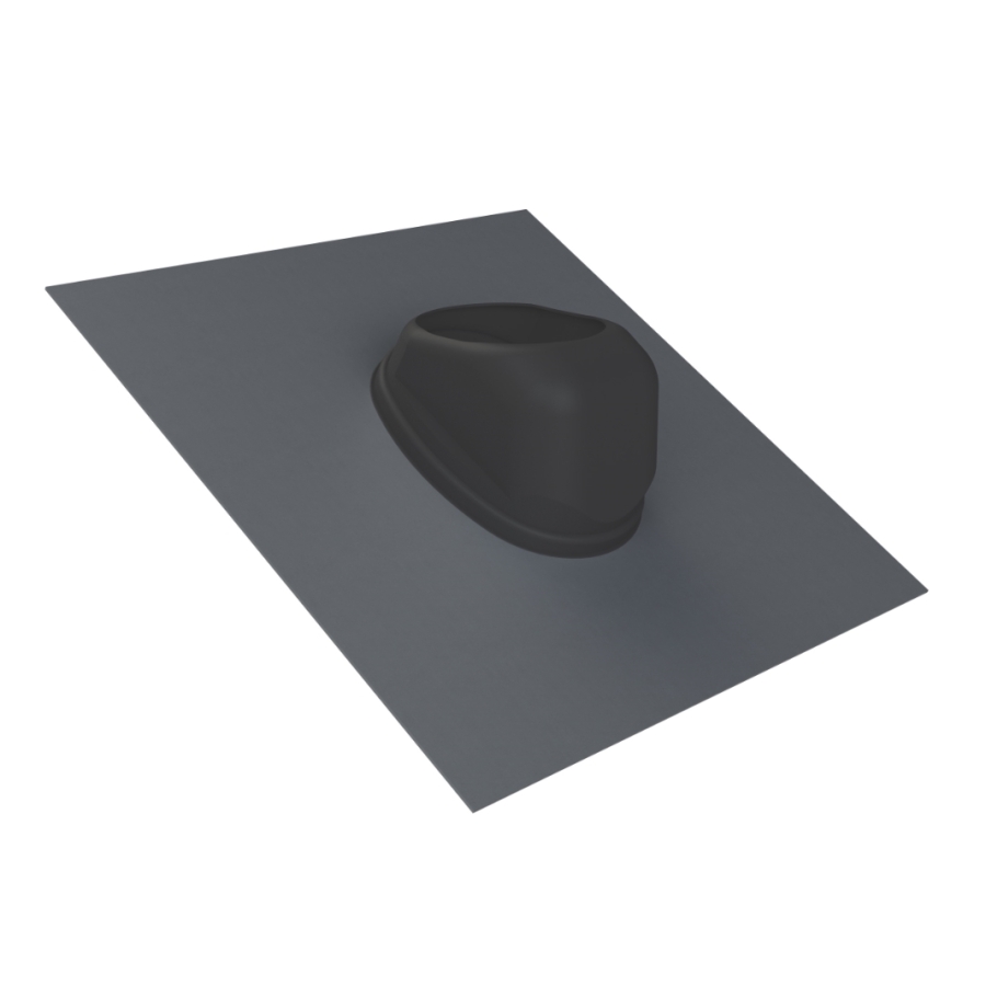 UNIVERSELE LOODPAN HELLEND DAK 25-45° Ø60/100 - Ø80/125 (135MM)