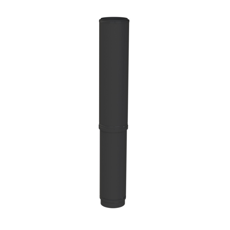DAKDOORVOERBUIS ZWART 1200 MM Ø 150
