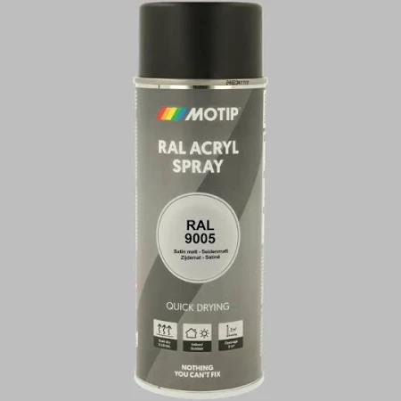 SPUITBUS RAL-KLEUR 9005