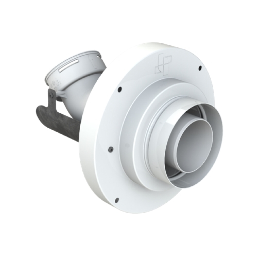 COXD PP120 CDE SUPP 45° RIGIDE/FLEX Ø 60/100-60