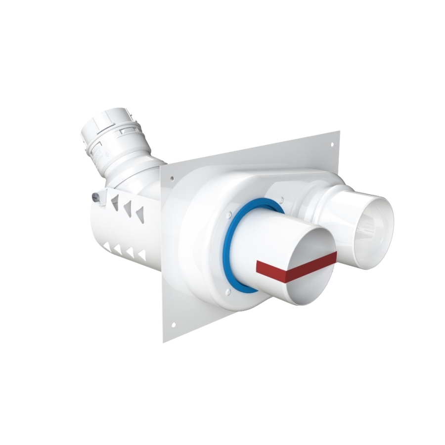 COXDENS PP120 COUDE SUPP RIGIDE/FLEX Ø 80/80 - 60