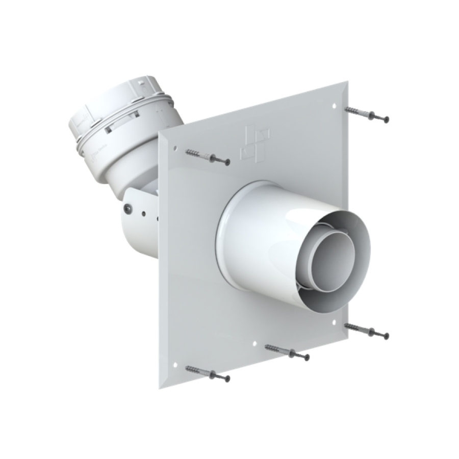 COXDENS PP120 COUDE SUPP RIGIDE/FLEX Ø 80/125-80