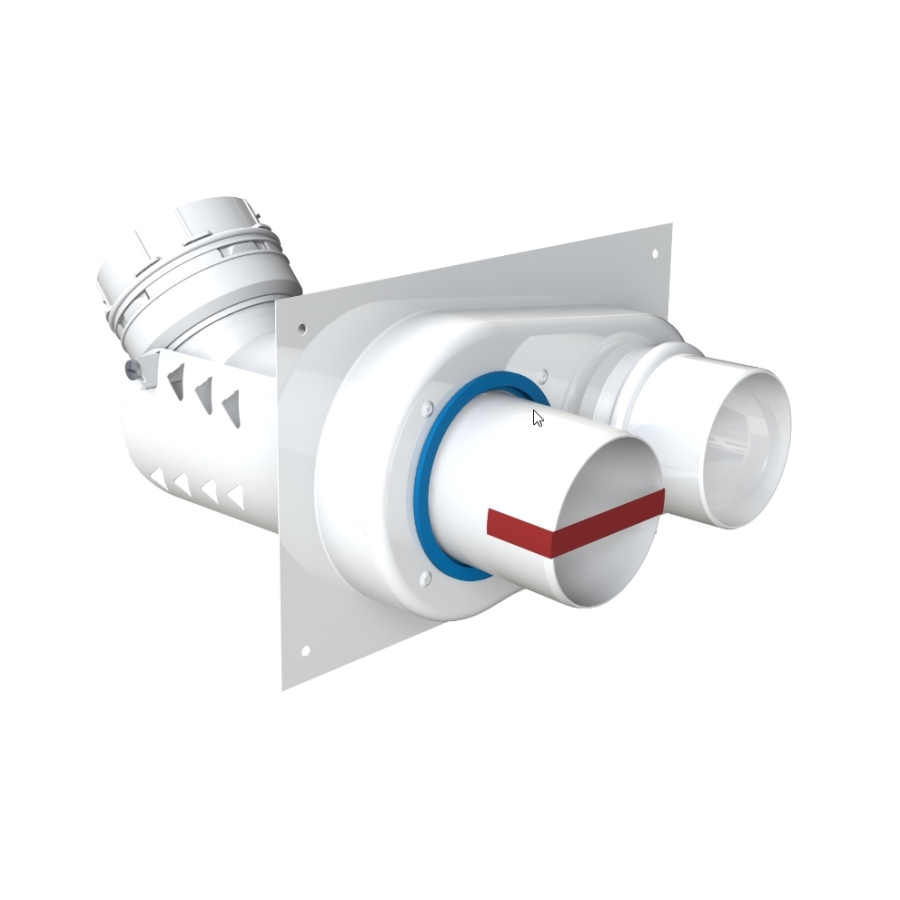 COXDENS PP120 COUDE SUPP RIGIDE/FLEX Ø 80/80 - 80