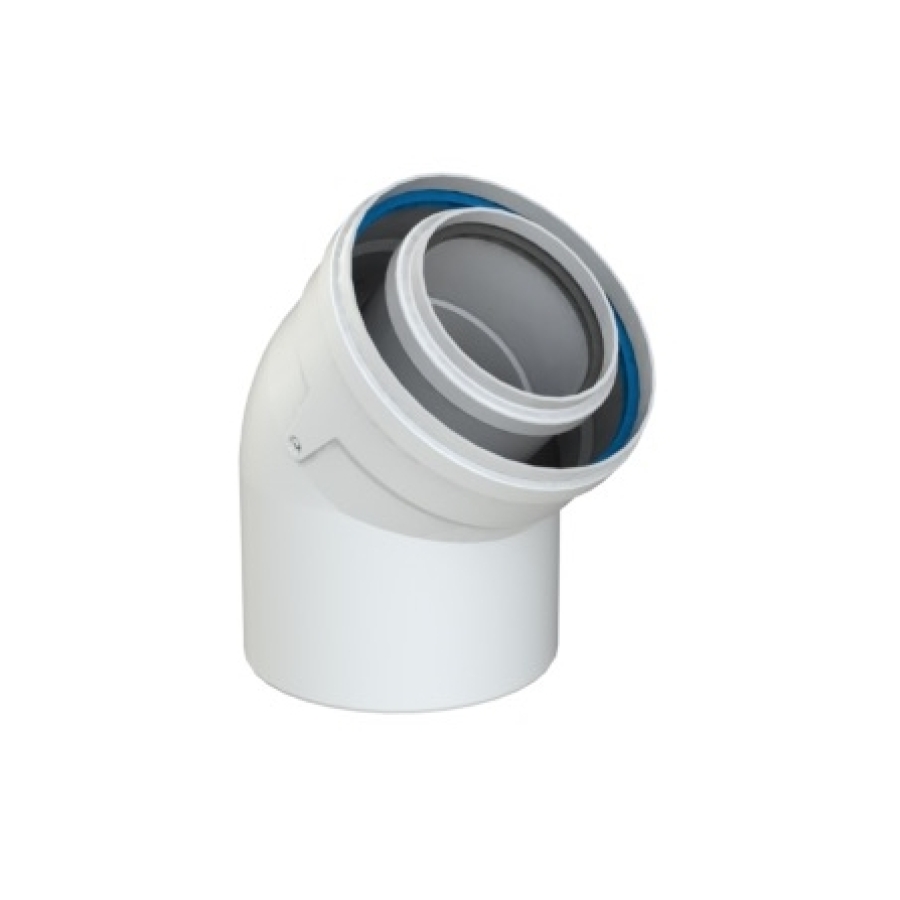 COXDENS PP120/ALU COUDE 45° 80/125