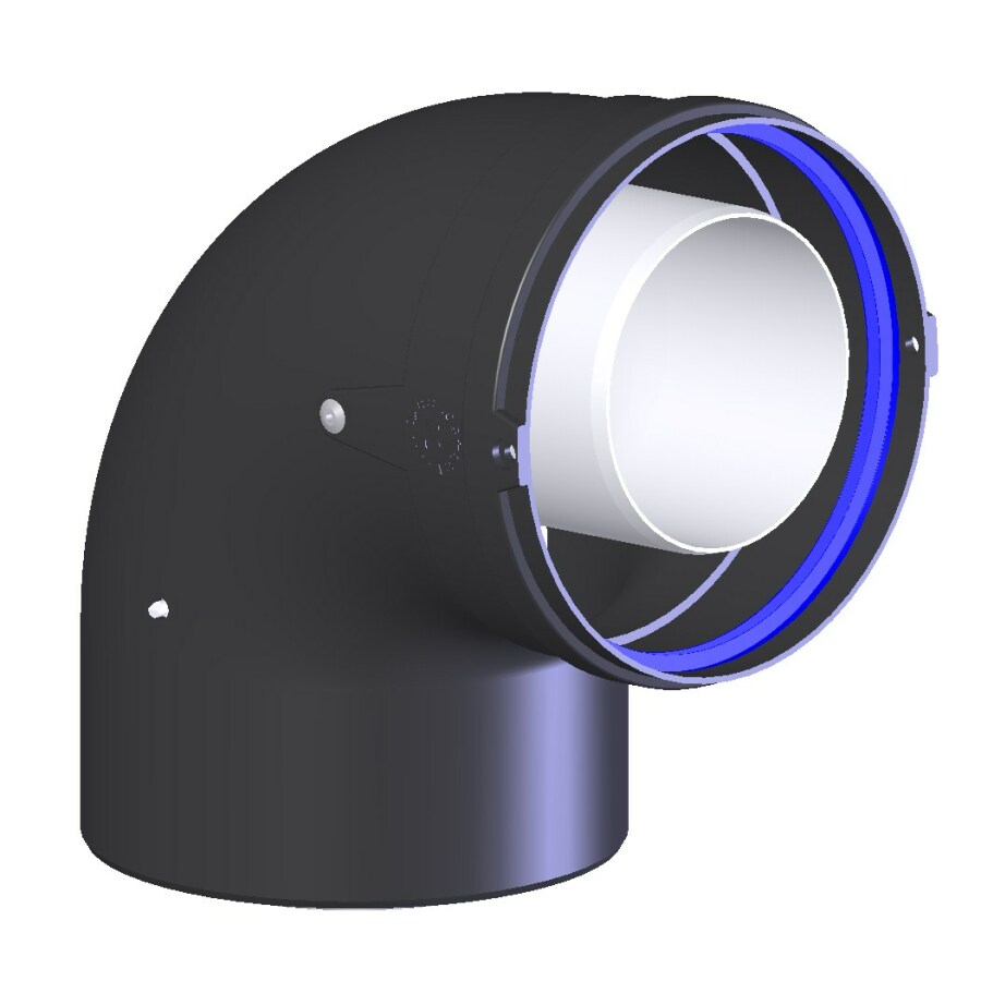 COXDENS EXT PP120/ALU COUDE 87° 80/125