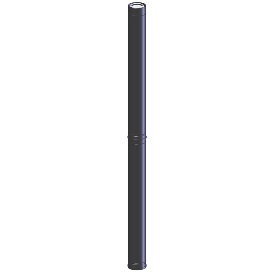 COXDENS EXT PP120/ALU CONDUIT 2000 MM 80/125