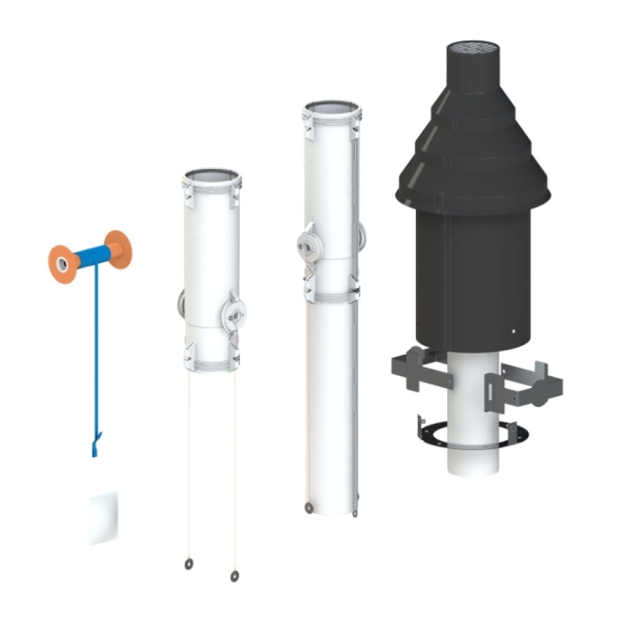 COXHYBRID Ø 130 DAK - EN BODEMSECTIE