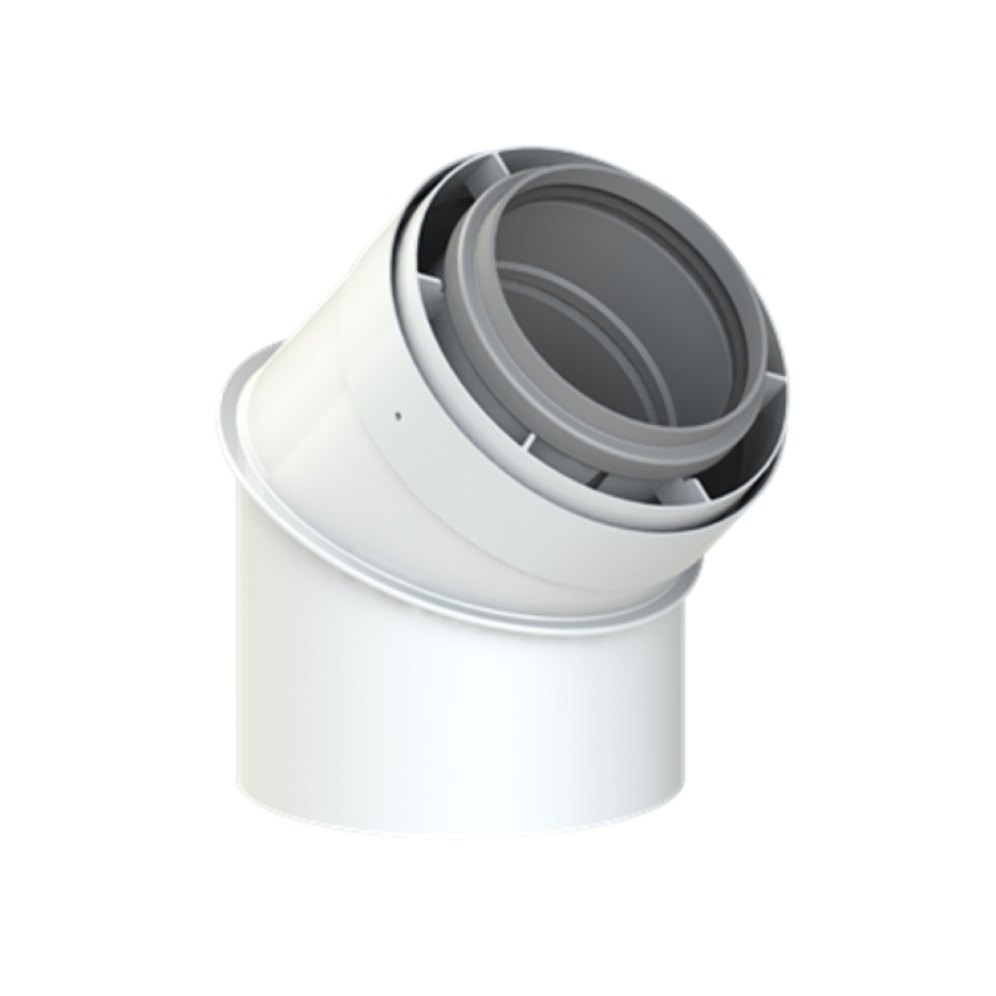 CONNEXT PP120/ALU COUDE 45° 110/160