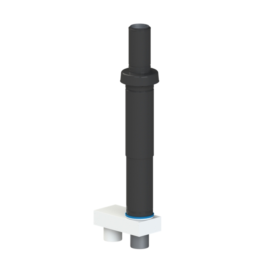 COXSTANT HR GESL DDVB Ø 150/150 ALU CONDENSATIE