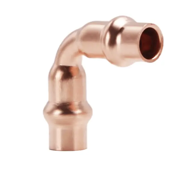 KOPER FITTING KOELGAS Ø 3/8" - bocht 90° (5 stuks)